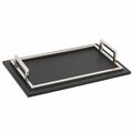 Comida Rectangular Tray with Leather Bottom 18 x 11 CO2817054